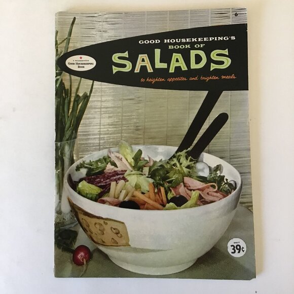 Vintage Good Housekeeping Book of Salads Softcover Cookbook - Picture 1 of 11